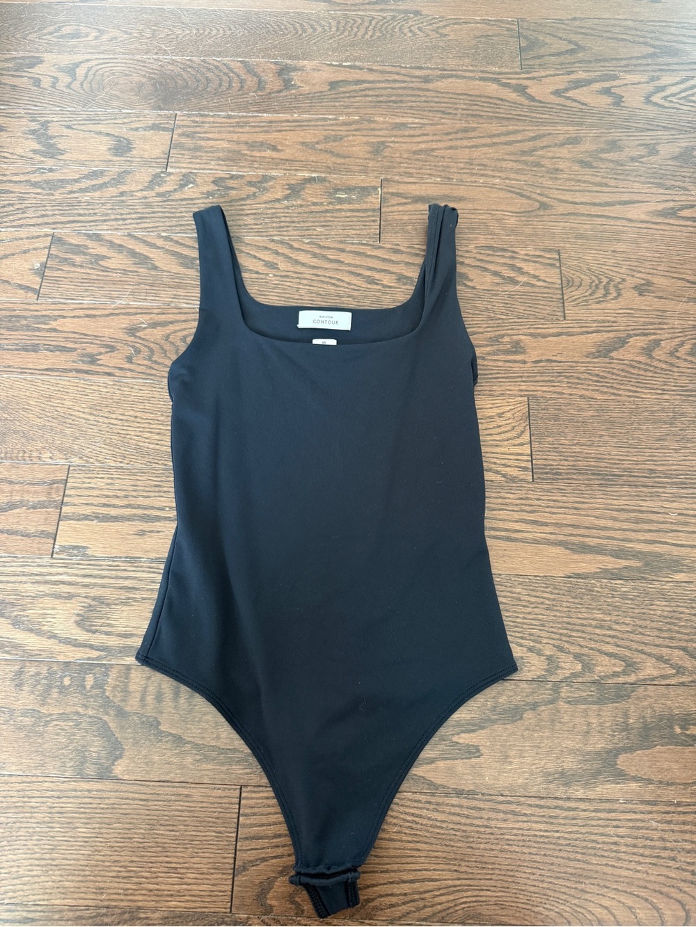 Wilfred Black Ribbed Tank One-Piece Bodysuit for Kids